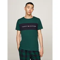 Tommy Hilfiger T-Shirt »SS T-SHIRT BLOCK LOGO«, mit Logoschriftzug Gr. XXL (56), Ornamental green) , 53044923-XXL