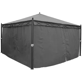 MCW Pergola Calpe 4 x 4 m inkl. Seitenwand grau