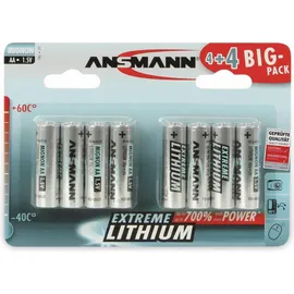 Ansmann Extreme Lithium AA 2850 mAh 8 St.