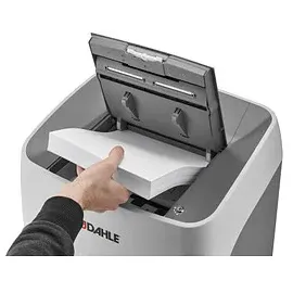 DAHLE ShredMATIC 300 P5 Aktenvernichter Aktenvernichter P5/2x15/300 Blatt/40l Partikelschnitt 2 x 15 mm) grau
