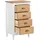 dorel home furnishings Kommode Rini 45 x 80 x 35 cm Weiß