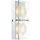 ETC Shop LED Wandleuchte (2x 5W) 25x12,5x6,5 cm Chrom