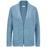 GOLDNER Elegante Grobstrickjacke blau 19