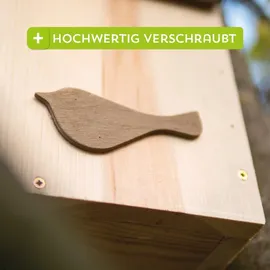 Siena Garden Nistkasten WaldgezwitscherKiefer FSC 100 17x19x29cm, Einflugloch 32mm