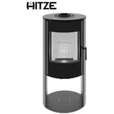 Hitze Kaminofen ELLISSE SB schwarz Brennkammer weiss Bauart1 BImSch V 2, 5,50 kW