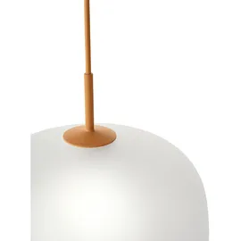 Muuto Rime 1-flg. Ø37 cm geschwungen orange/weiß