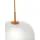 Muuto Rime 1-flg. Ø37 cm geschwungen orange/weiß