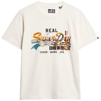 Superdry T-Shirt »TOKYO - Blau,Schwarz,Orange,Weiß - L