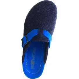 ROHDE Damen Pantoffeln Hausschuhe Filz Neustadt-D 2284, Größe:37 EU, Farbe:Blau - Blau - 37