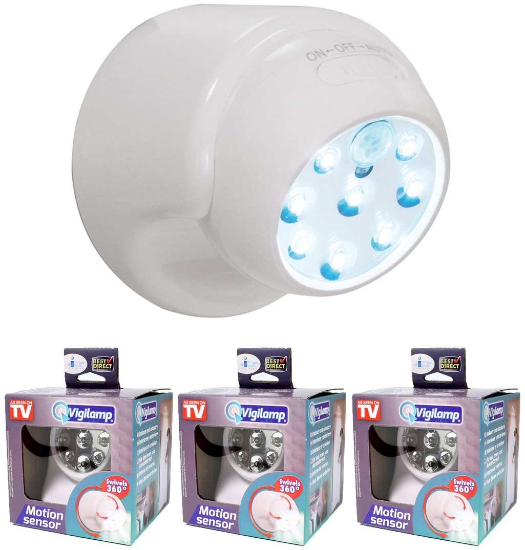 Best Direct® kleine LED Leuchte mit Bewegungsmelder - Schrankleuchte Vigilamp