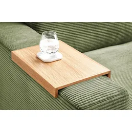 KAWOLA Big Sofa mit TABLETT MADELINE Grün Cord