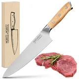 Moritz & Moritz MoritzundMoritz Kochmesser 5785, 20 cm Edelstahlklinge, Akazienholzgriff