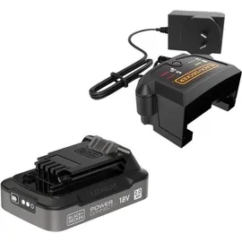 Black & Decker Werkzeug-Akku und Ladegerät 18 V 2,0 Ah