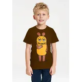 LOGOSHIRT Sendung mit der Maus - Maus braun 92