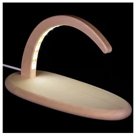 Seiffener Volkskunst | LED Lichterbogen Schwibbogen 24x13cm | Erzgebirgische Volkskunst | Made in Germany | 15351 | Leerbogen Natur