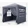Quick Star Pop-Up-Pavillon 2 x 2 m inkl. Seitenteile grau