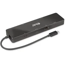Club 3D 6-in-1 USB3.2 Gen2 Typ-C Dual Displays Portable Dock mit USB Typ-C Video
