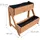 Relaxdays Vertikales Hochbeet 51,5 x 62,5 x 44 cm Orange
