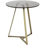 Haku-Möbel Beistelltisch, , gold , Maße cm,