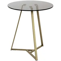 Haku-Möbel Beistelltisch, , gold , Maße cm,