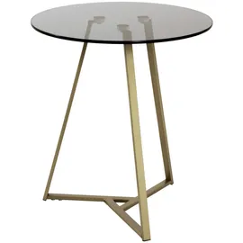 Haku-Möbel Beistelltisch, , gold , Maße cm,