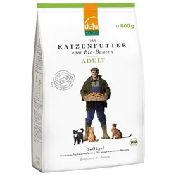 defu Trockenfutter Katze Adult Geflügel bio 800g