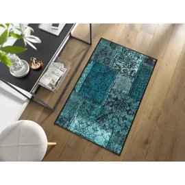 Wash+Dry Vintage Patches türkis 75x120cm