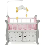 Bayer Chic 2000 Bayer Chic Puppenbett mit Mobile Stars grau