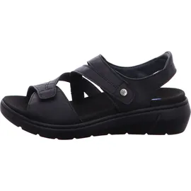 WOLKY Bequeme Sandalen für Damen, schwarz, Größe 37 EU
