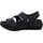 WOLKY Bequeme Sandalen für Damen, schwarz, Größe 37 EU