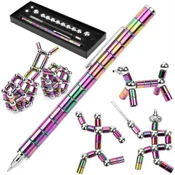 autolock Lernspielzeug Magnetic Fidget Pen, Magnet Stift Gravity Pen bunt