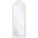ML-Design Schmuckschrank mit Spiegel 95x35x9 cm Weiß