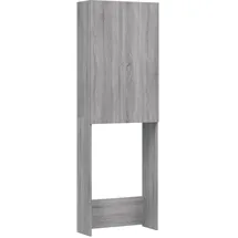 vidaXL Waschmaschinenschrank 64 x 25,5 x 190 cm Grau Holz