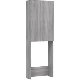 vidaXL Waschmaschinenschrank 64 x 25,5 x 190 cm Grau Holz