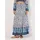 Apricot Maxirock Damen Blumendruck Beige/Blau 38