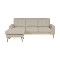 Sofa.de Ecksofa beidseitig stellbar Cristy ¦ creme ¦ Maße (cm): B: 211 H: 88 T: 139.0