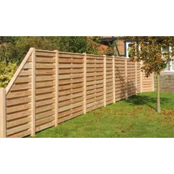 Zaunelement Douglasie Sichtschutz Genf – Sichtschutzzaun aus Douglasie in Natur – stabiler Zaun in 178,5 x 181 cm – Sichtschutz für Garten & Terrasse