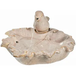 Brunnen mit Vogel natur Zierbrunnen Wasserspiel Vogeltränke 21cm