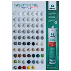 Ramsauer 450 Sanitär Silikon Dichtstoff Farbkarte-Tupfenkarte