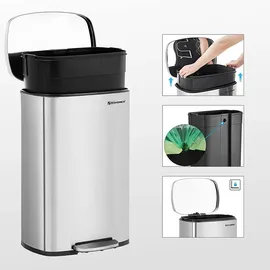 Songmics 50 l Silber