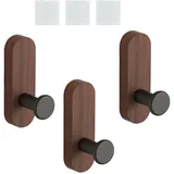 Minimalistischer Wandhaken aus Holz mit Klebstoff für Zuhause, Büro, Dekoration, Organisation, natürlicher Holzhaken