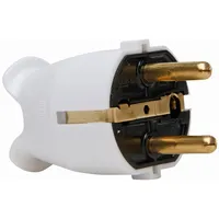 Kopp Kunststoff Schutzkontakt-Stecker arktisweiß