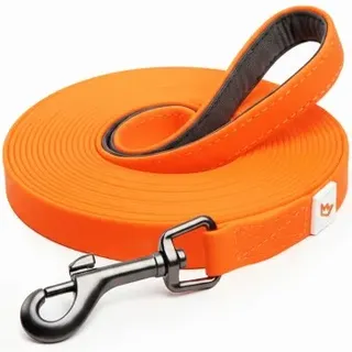 Rudelkönig Schleppleine mit Handschlaufe orange 5 m