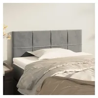 VidaXL Kopfteil Hellgrau 80x5x78/88 cm Samt