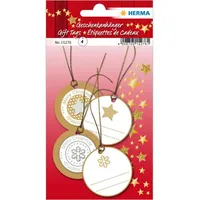 Herma Hängeetiketten Weihnachten 3D Ø 5 cm 4 Stück