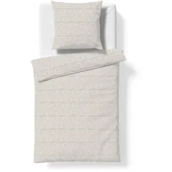 fleuresse Bettwäsche Havanna 135 x 200 cm Damast Beige Creme