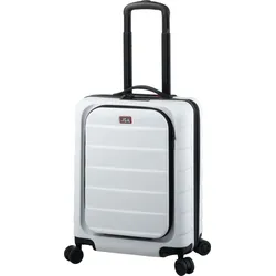 Hartschalen-Trolley JSA "S, weiß", Gr. B/H/T: 39cm x 53cm x 24cm 40 l, weiß, ABS, unifarben, Koffer, Handgepäck Koffer, Reisegepäck mit Dokumentenfach