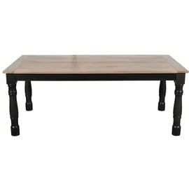 Main Möbel Esstisch 200x100cm 'Mumbai' Mango natur & schwarz