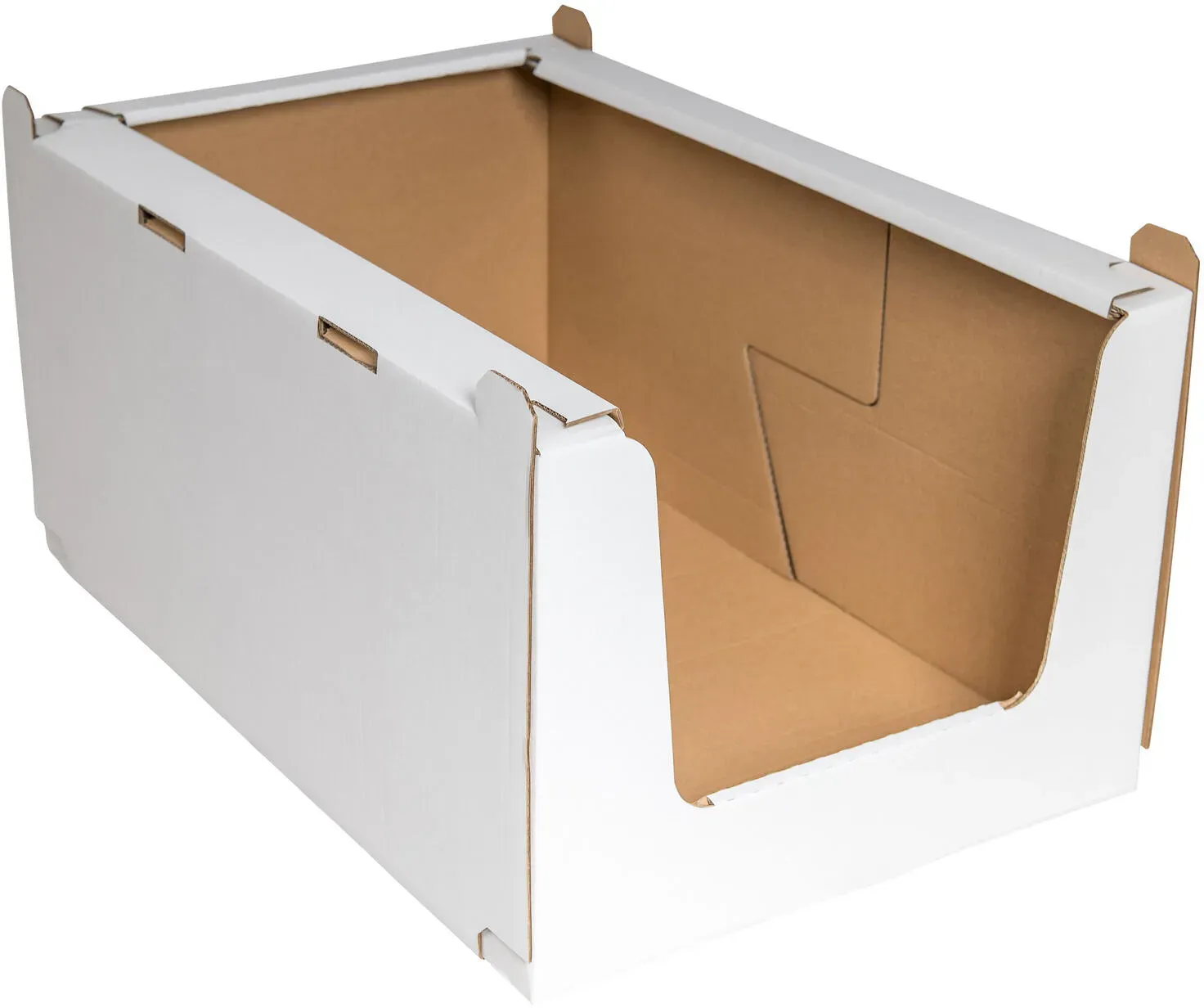 Stapelbehälter Regalkarton aus Wellpappe 'XL' 780x580x360mm stapelbar robust