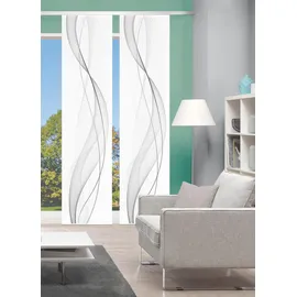 VISION S 55333, 2er-Set, Heights, halbtransparent, 260x60, cm, grau,